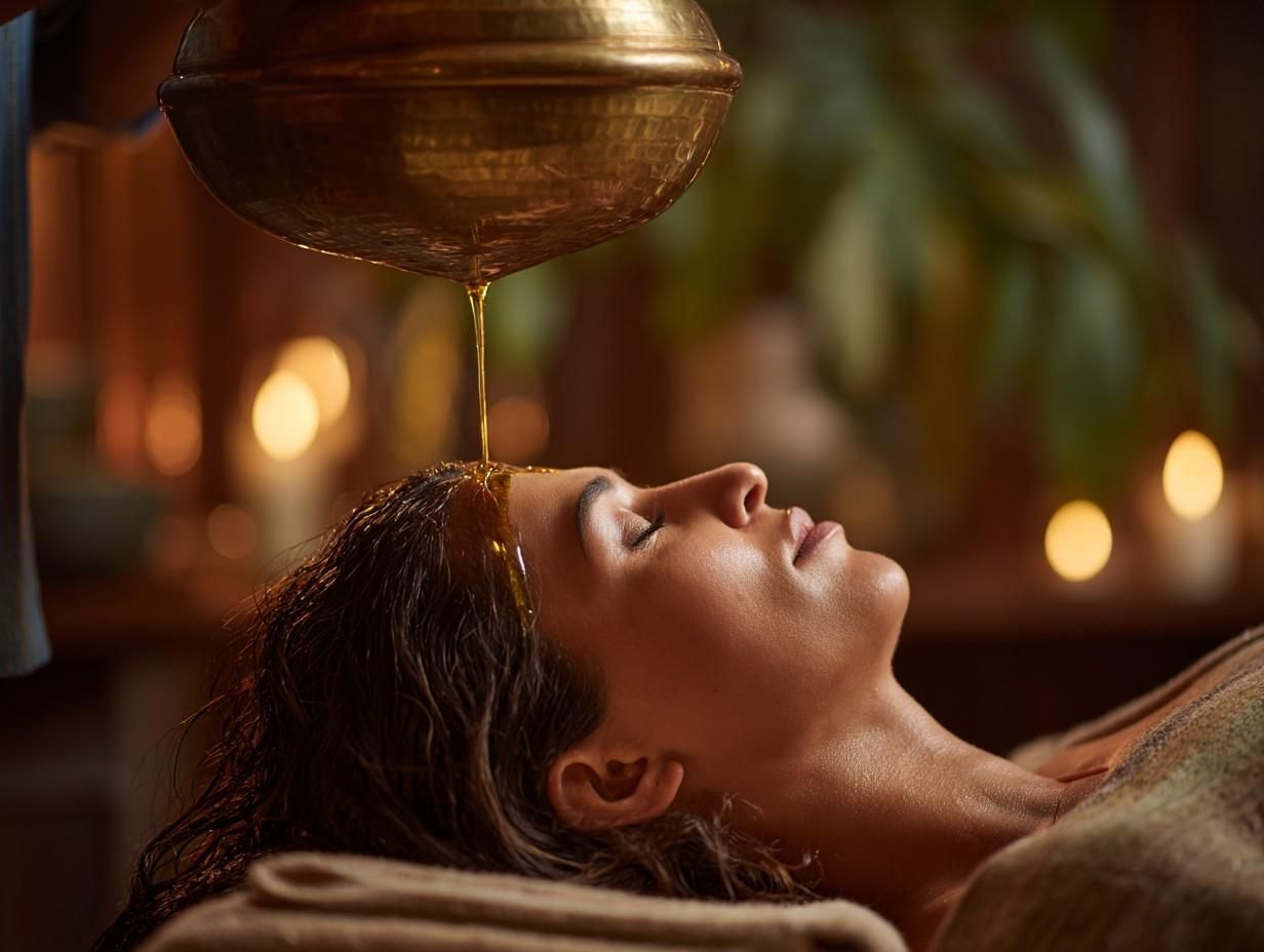 Shirodhara therapy at Ravide Wellness